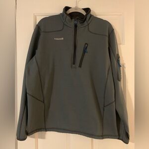 Avalanche Men's Performance Jacket in Gray with Blue Accents